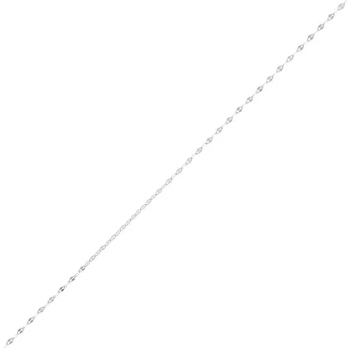 Chaîne maille Fantaisie 1.4 mm - Placage argent fin x50cm