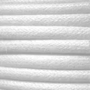 Coton ciré européen 0.7 mm Blanc x 3 m