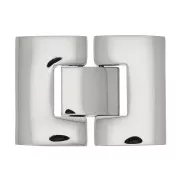 Fermoir 26x20 mm pour lacet 17 mm - Acier inoxydable 316L x1