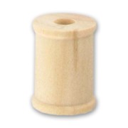 Bobine de fil en bois brut vide 25 mm x1