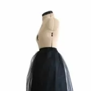 Tissu Tulle uni - Nude x10cm