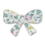 Noeud 19x28 mm Liberty Eloïse Rose x1