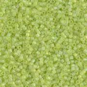Miyuki Delica 11/0 DB0860 - Mat Transparent Chartreuse AB x8g