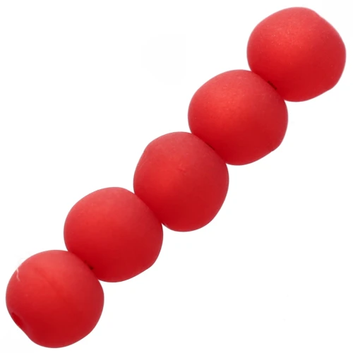 Perles rondes Polaris Dépolies 4 mm Light Siam x20