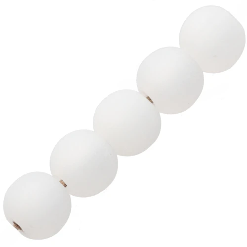 Perles rondes Polaris Dépolies 4 mm Crystal x20