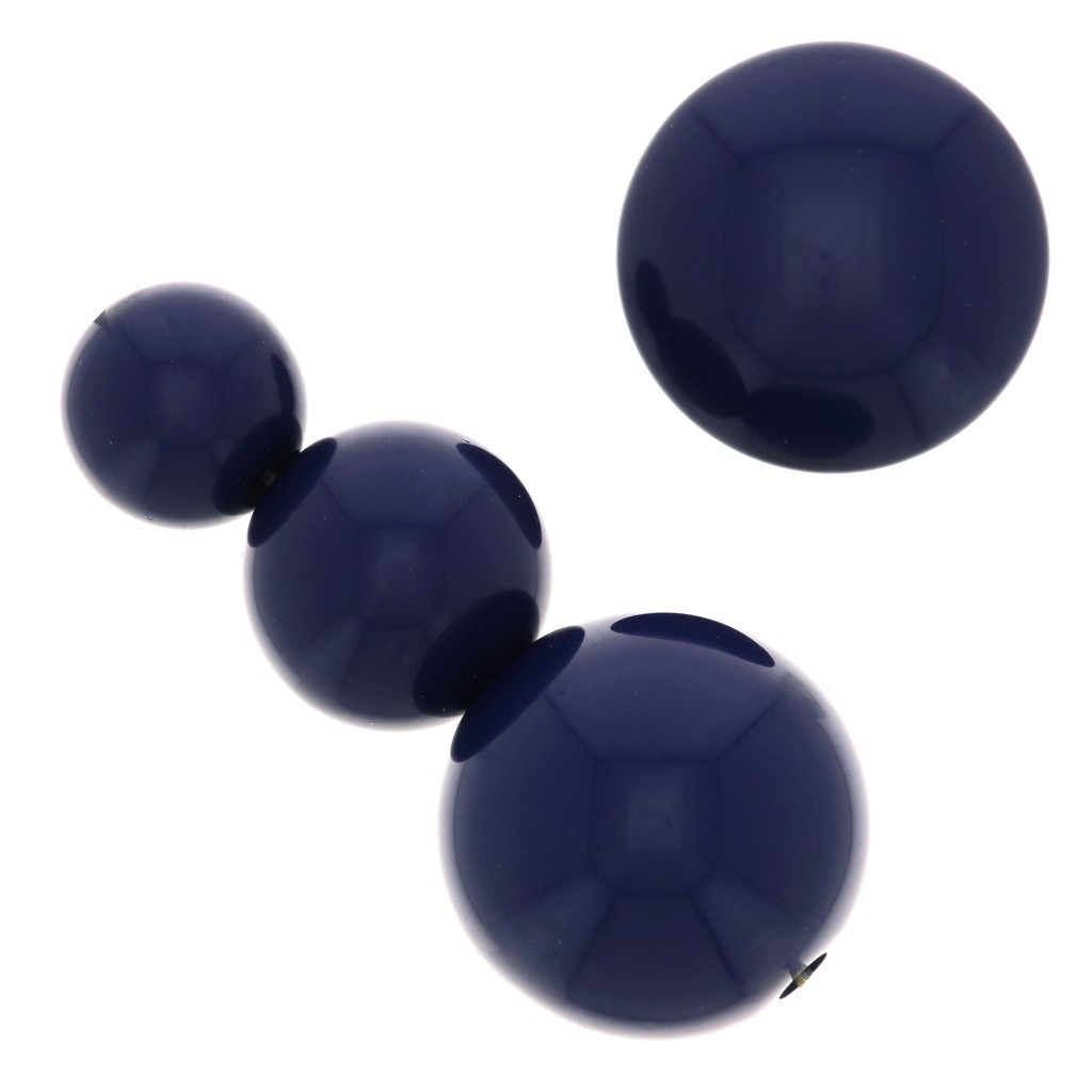 Perles Rondes Preciosa 4 Mm Opaque Bleu - Lot De 50 Perles - Neuf - Fabriqué En France