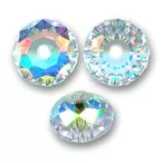 Perle ronde aplatie PureCrystal 5040 8 mm - Crystal AB x1