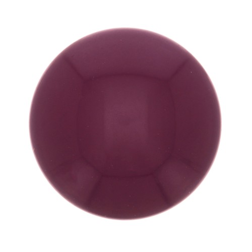 Cabochon rond en résine opaque 12 mm - Aubergine x1