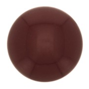 Cabochon rond en résine opaque 14 mm - Grenat x1