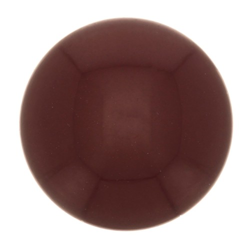 Cabochon rond en résine opaque 14 mm - Grenat x1