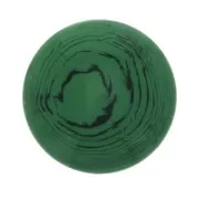 Cabochon rond en résine opaque 14 mm - Malachite x1