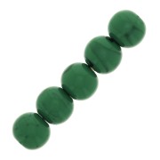Perles en résine opaque 4 mm - Malachite x15|raw }}