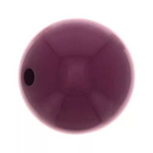 Perle en résine opaque 8 mm - Aubergine x1