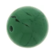 Perle en résine opaque 10 mm - Malachite x1