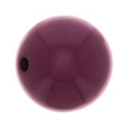 Perle en résine opaque 12 mm - Aubergine x1|raw }}