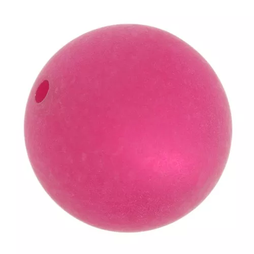 Perles rondes Polaris Dépolies 6 mm Fuchsia x10