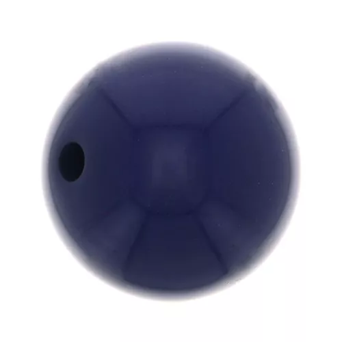 Perle en résine opaque 14 mm - Bleu marine x1