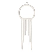 Pendentif design 56x20 mm - Acier inoxydable x1|raw }}
