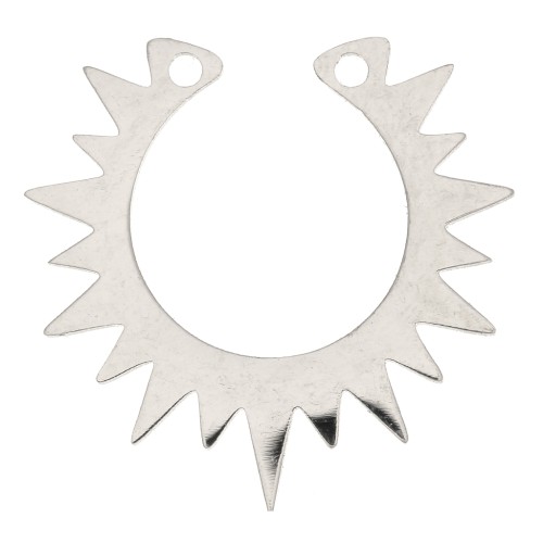 Intercalaire demi-soleil 18x19 mm - Acier inoxydable x1