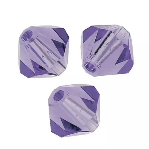 Perles toupies Preciosa - Rondelle Bead 6 mm - Tanzanite x12