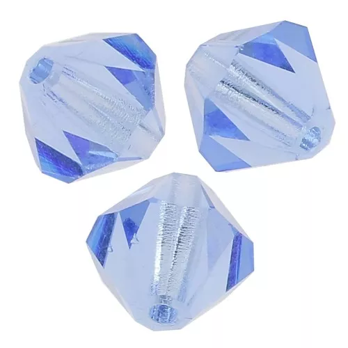 Perles toupies Preciosa - Rondelle Bead 6 mm - Light Sapphire x12