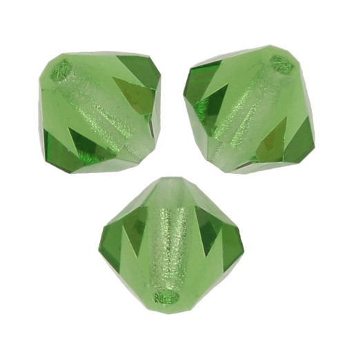 Perles toupies Preciosa - Rondelle Bead 6 mm - Peridot x12