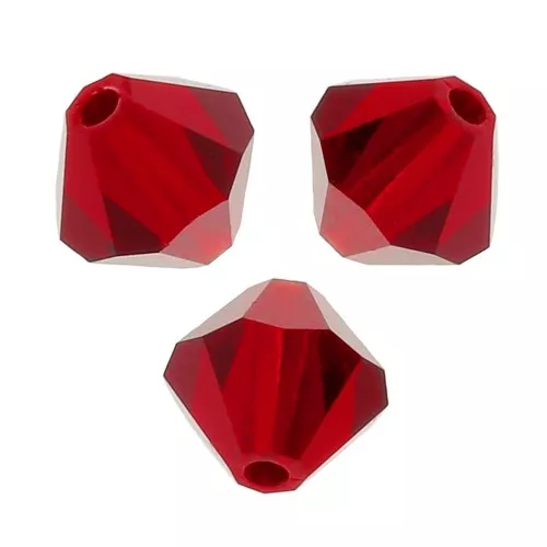 Perles toupies Preciosa - Rondelle Bead 6 mm - Light Siam x12