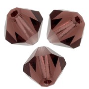 Perles toupies Preciosa - Rondelle Bead 6 mm - Light Burgundy x12|raw }}