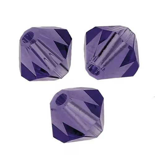 Perles toupies Preciosa - Rondelle Bead 6 mm - Deep Tanzanite x12