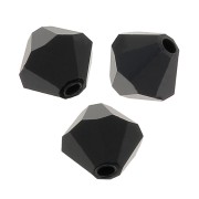 Perles toupies Preciosa - Rondelle Bead 6 mm - Jet x12