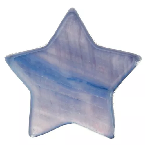 Etoiles en nacre 19 mm Bleu Violet x4