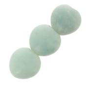 Perles coeurs 14 mm pierre gemme Amazonite x4