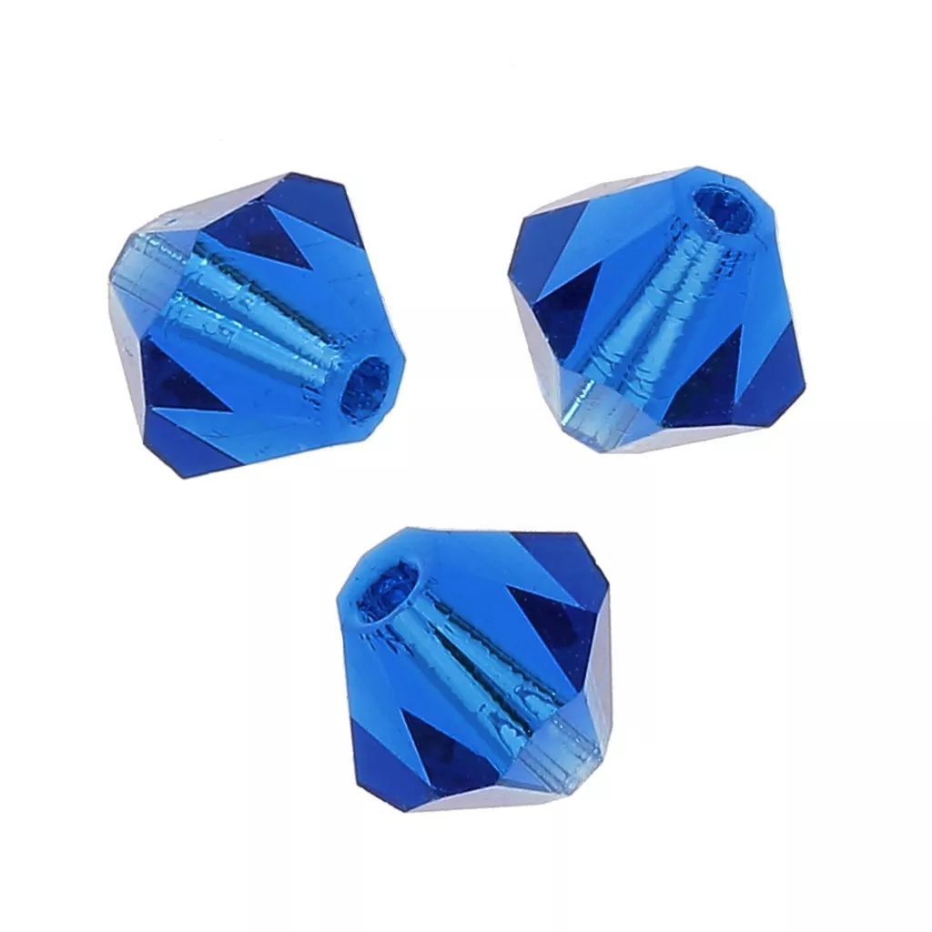 Lot De 50 Perles Nacrées Rondes Capri Blue – 6 Mm – Marque Preciosa – Fabriqué En France