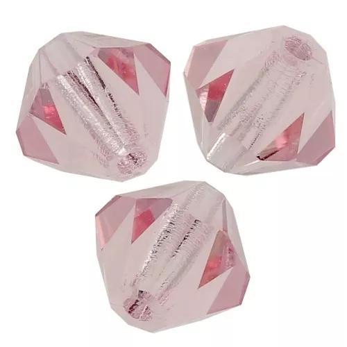 Perles toupies Preciosa - Rondelle Bead 6 mm - Light Rose x12