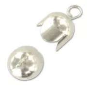 Coquilles avec anneaux 10 mm argenté x4