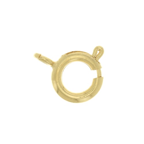 Fermoir à ressort 9 mm - Doré à l'or fin x1