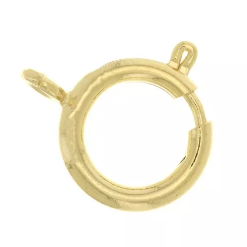 Fermoir à ressort 16 mm - Doré à l'or fin x1