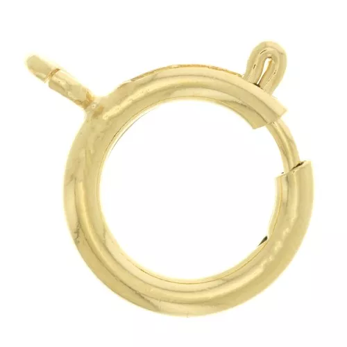 Fermoir à ressort 18 mm - Doré à l'or fin x1