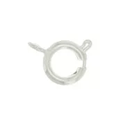 Fermoir à ressort 9 mm - Placage argent fin x1