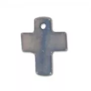 Croix en Nacre 12x8 mm Cinnamon/Grey x10