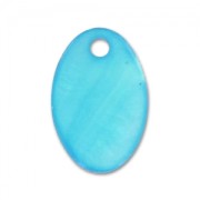 Ovales en Nacre 15x10 mm Turquoise x10|raw }}