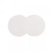 Emballage berlingot en carton - motif oiseaux 8.3x8.3x3.5 cm - Lichen - Blanc x1