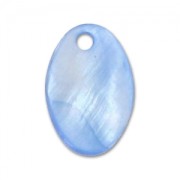Ovales en Nacre 15x10 mm Bleu  x10|raw }}
