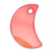 Demi-lune Nacre 13 mm Corail x10