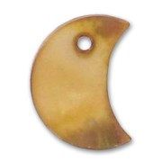 Demi-lune Nacre 13 mm Bronze x10
