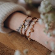 Perles rondelles facettées - rondes aplaties - 3.5x3 mm - Multicolore vif x36cm