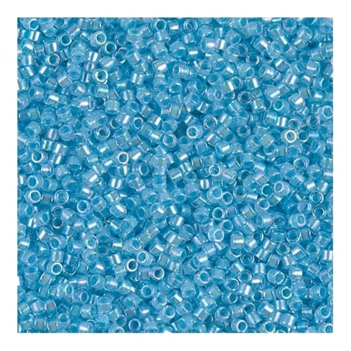 Miyuki Delica 11/0 DB0057 - Aqua Lined Crystal AB x8g