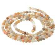 Perles Rondes facettées 2.5 mm pierre gemme - Agate Crazy x38cm