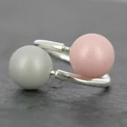 Bague flexible double - Taille 58 pour semi-percées en Argent 925 x1