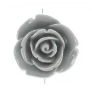 Rose 25 mm Gris x1